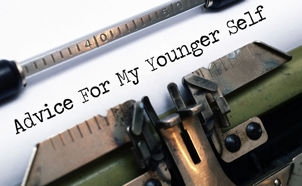 Advice to younger self typewriter